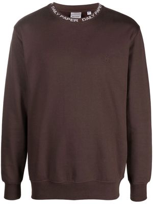 Daily Paper logo-print sweatshirt - Brown