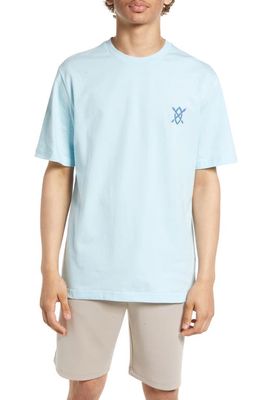 DAILY PAPER Men's Renary Graphic Tee in Cool Blue