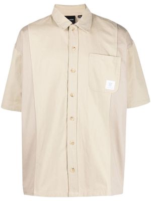 Daily Paper Modji short-sleeved twill shirt - Neutrals