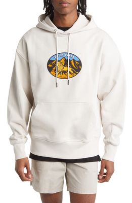 DAILY PAPER Parvin Graphic Print Hoodie in White Sand