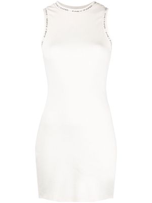 Daily Paper round-neck sleeveless mini dress - White