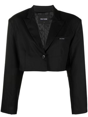 Daily Paper single-breasted cropped blazer - Black