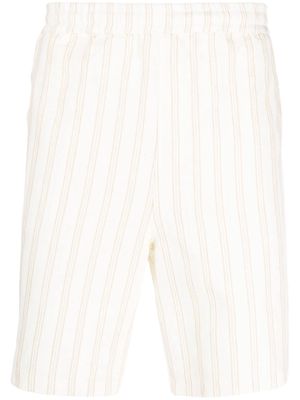 Daily Paper stripe-pattern elasticated-waistband shorts - Neutrals