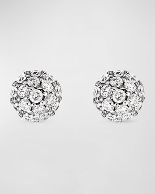Dainty Diamond Mirror Ball Stud Earrings