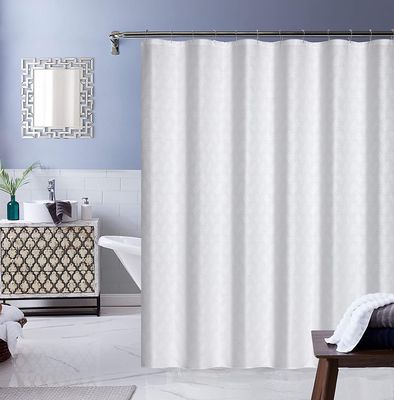 Dainty Home Monte Carlo Shower Curtain in White 70" x 72"