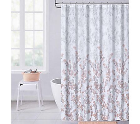 Dainty Home Spring Waffle Weave Shower Curtain
