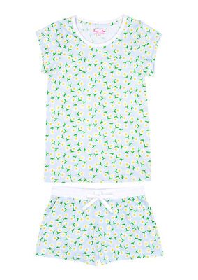 Daisy Jersey Short Pajama Set