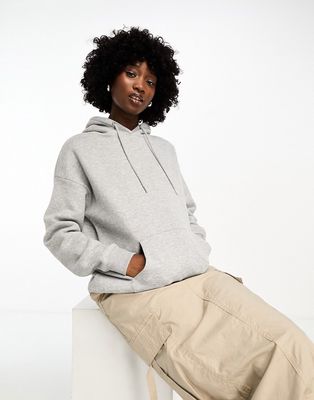 Daisy Street basics oversized hoodie in heather gray