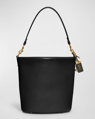 Dakota Glove-Tanned Leather Bucket Bag