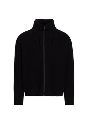 Dakota Wool Knit Zip-Up Jacket