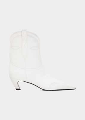 Dallas Calfskin Western Ankle Boots