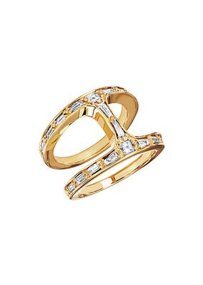 Dame Phantom 18K Yellow Gold & Diamond Baguette Ring