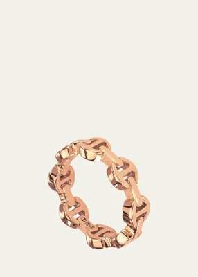 Dame Tri-Link Ring in 18k Rose Gold, Size 6 and 9
