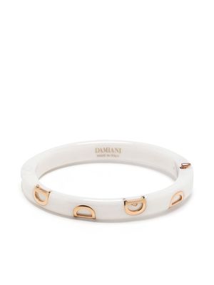 Damiani 18kt rose gold D.Icon ceramic diamond bangle bracelet - Pink