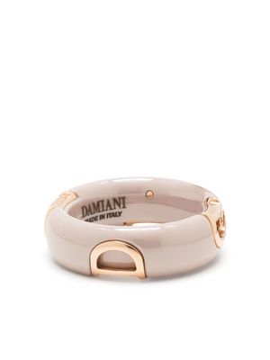 Damiani 18kt rose gold D.Icon diamond ceramic band ring - Pink