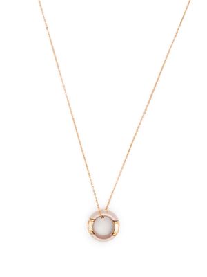 Damiani 18kt rose gold D.Icon diamond ceramic pendant necklace - Pink