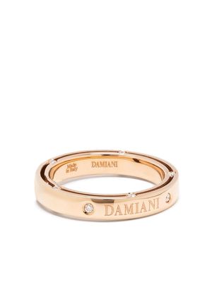 Damiani 18kt rose gold D.Side diamond wedding band ring - Pink