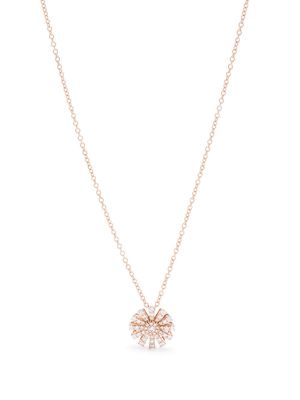 Damiani 18kt rose gold Margherita diamond necklace - Pink