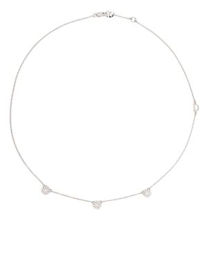 Damiani 18kt white gold Margherita diamond necklace - Silver