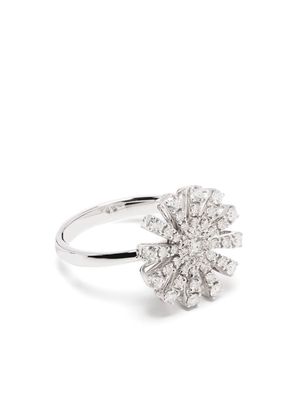Damiani 18kt white gold Margherita diamond ring - Silver