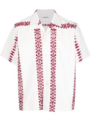 Damir Doma embroidered-motif cotton shirt - Neutrals