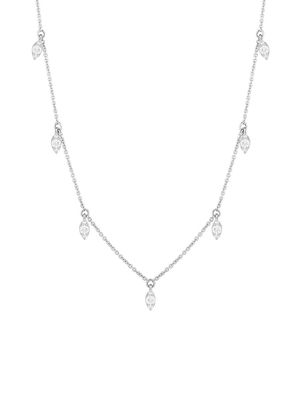 Dana Rebecca Designs 14kt white gold Sophia Ryan station diamond necklace - WHTGOLD
