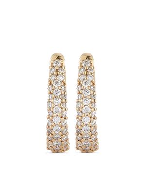 Dana Rebecca Designs 14kt yellow gold DRD diamond huggie-hoop earrings