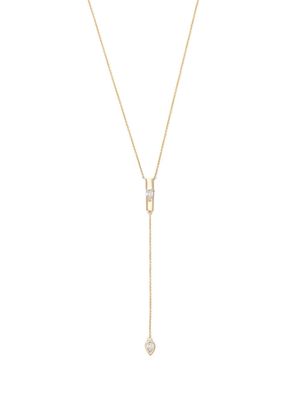 Dana Rebecca Designs 14kt yellow gold Taylor Elaine Pear diamond necklace