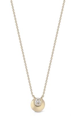 Dana Rebecca Designs Mikaela Estelle Diamond Oval Pendant Necklace in Yellow Gold