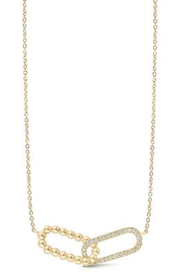 Dana Rebecca Designs Poppy Rae Interlocking Pendant Necklace in Yellow Gold/Diamond 