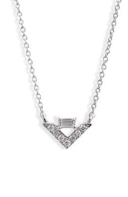 Dana Rebecca Designs Sadie Diamond Pendant Necklace in White Gold