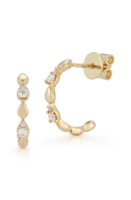 Dana Rebecca Designs Sophia Ryan Diamond Hoop Earrings in Yellow Gold