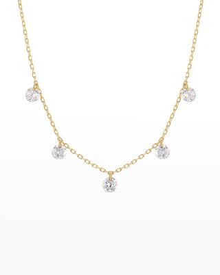 Danae 5-Diamond Necklace