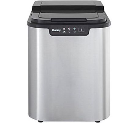 Danby 25-lb Portable Ice Maker - Stainless Stee l