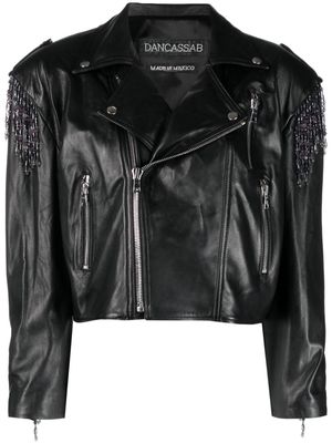 DANCASSAB Calista leather jacket - Black