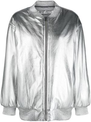 DANCASSAB Cosmo leather jacket - Silver