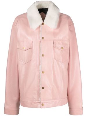 DANCASSAB Giulia leather jacket - Pink