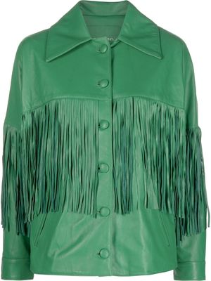 DANCASSAB Taylor fringed jacket - Green