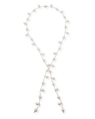 Dancing Pearl Lariat Necklace