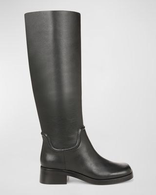 Dani Leather To-The-Knee Riding Boots