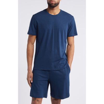 Daniel Buchler Crewneck Pajama T-Shirt in Dust Blue 