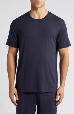 Daniel Buchler Stretch Modal Blend Pajama T-Shirt in Navy