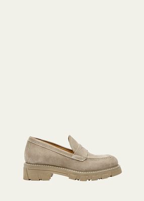 Daniel Casual Suede Penny Loafers
