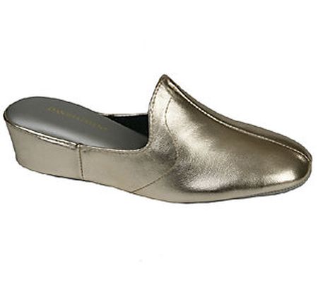 Daniel Green Traditional Slip-On Wedge Slippers - Glamour