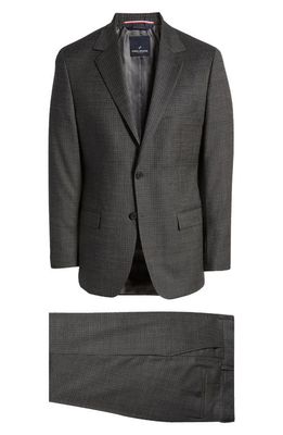 DANIEL HECHTER Norris Plaid Wool Suit in Grey