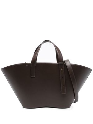 Daniel Wellington open-top faux-leather tote bag - Brown