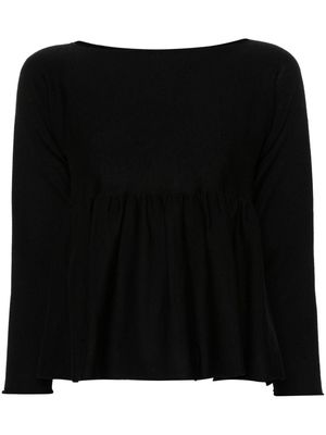 Daniela Gregis Barchetta wool knitted top - Black