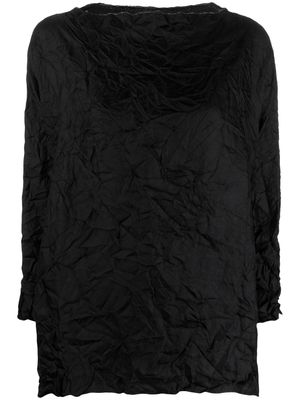 Daniela Gregis crinkled silk blouse - Black