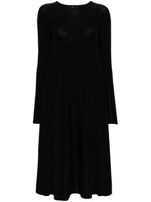 Daniela Gregis fine-knit wool midi dress - Black