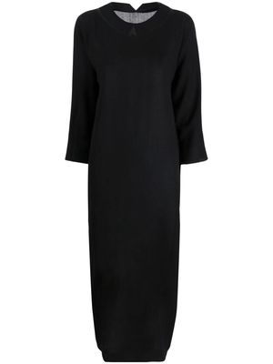 Daniela Gregis long-sleeve wool dress - Black